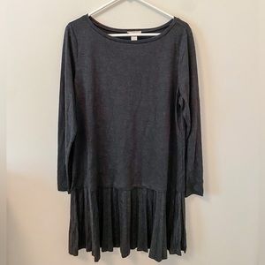 💖 LOFT Charcoal Swing Dress | L